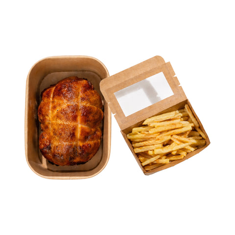 Stuffed Cooked Farm Baby Chicken